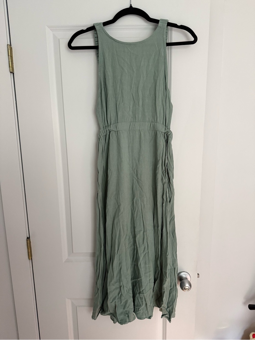 Altar'd State Mint Sage Backless Maxi Dress